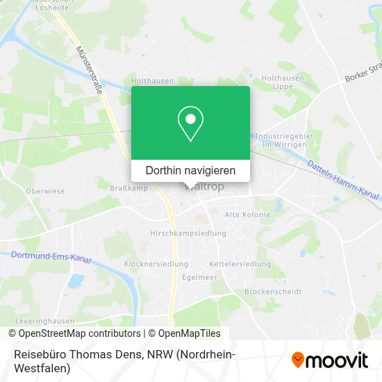 Reisebüro Thomas Dens Karte