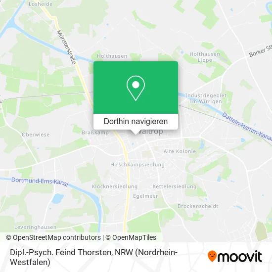 Dipl.-Psych. Feind Thorsten Karte