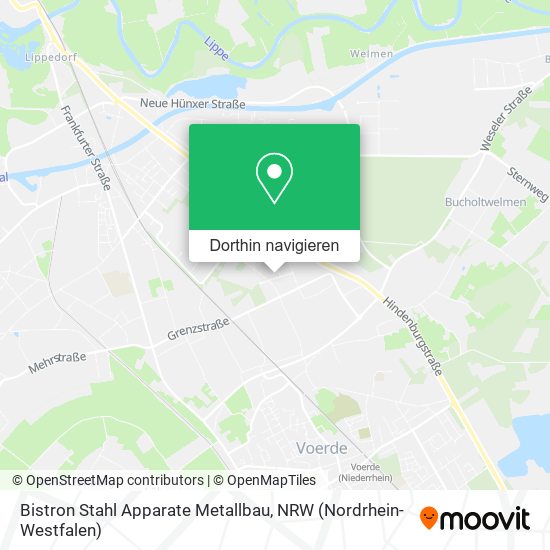 Bistron Stahl Apparate Metallbau Karte