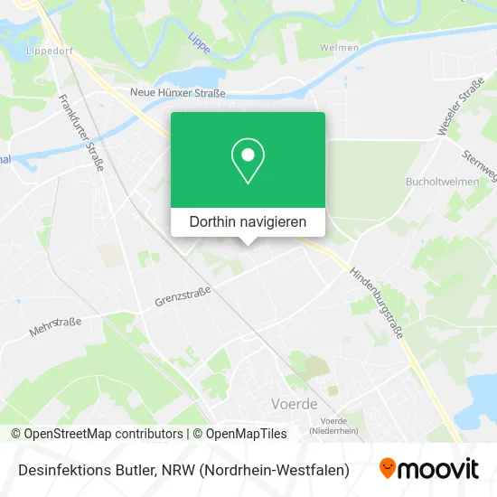 Desinfektions Butler Karte