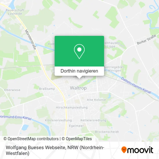 Wolfgang Bueses Webseite Karte