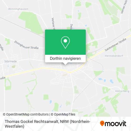 Thomas Gockel Rechtsanwalt Karte