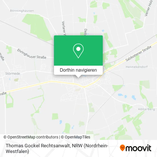 Thomas Gockel Rechtsanwalt Karte