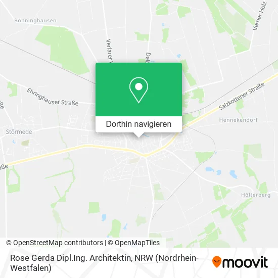 Rose Gerda Dipl.Ing. Architektin Karte