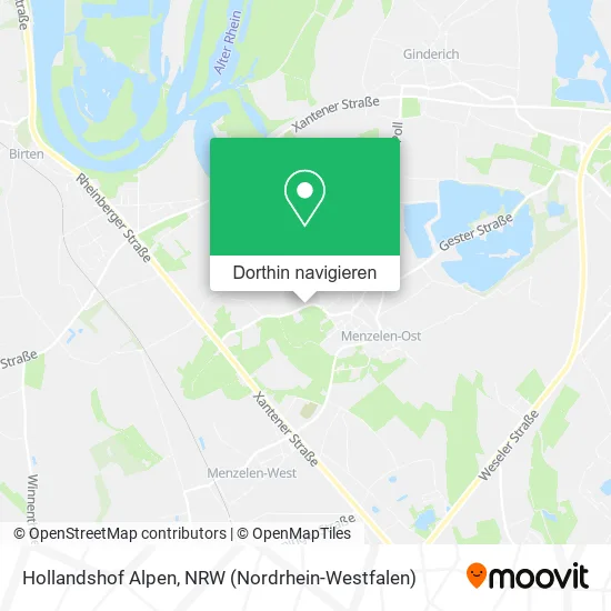 Hollandshof Alpen Karte