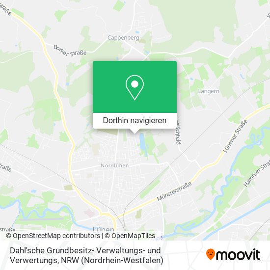 Dahl'sche Grundbesitz- Verwaltungs- und Verwertungs Karte
