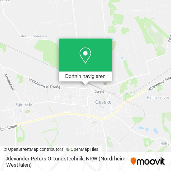 Alexander Peters Ortungstechnik Karte