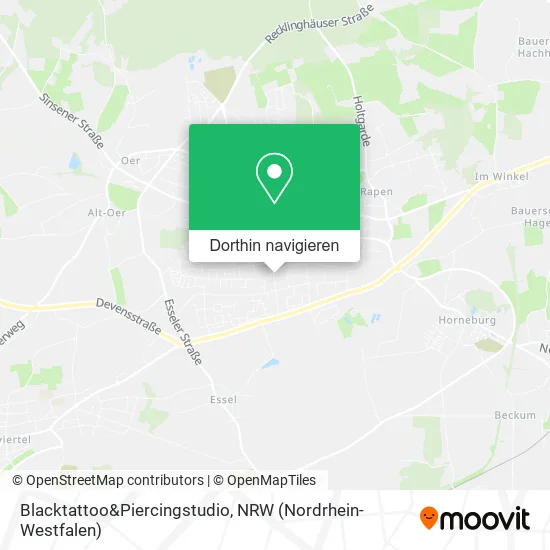 Blacktattoo&Piercingstudio Karte