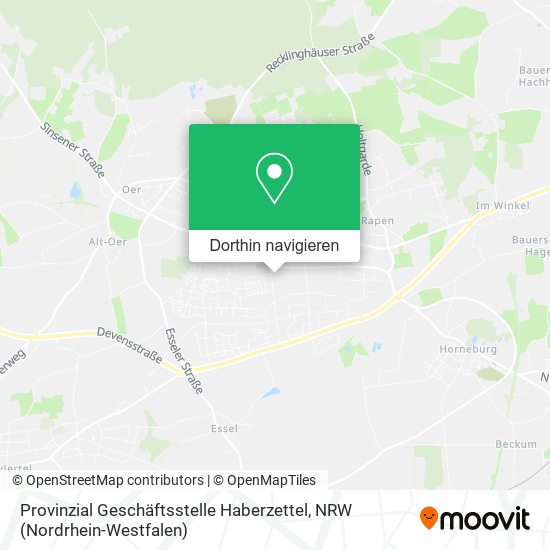 Provinzial Geschäftsstelle Haberzettel Karte