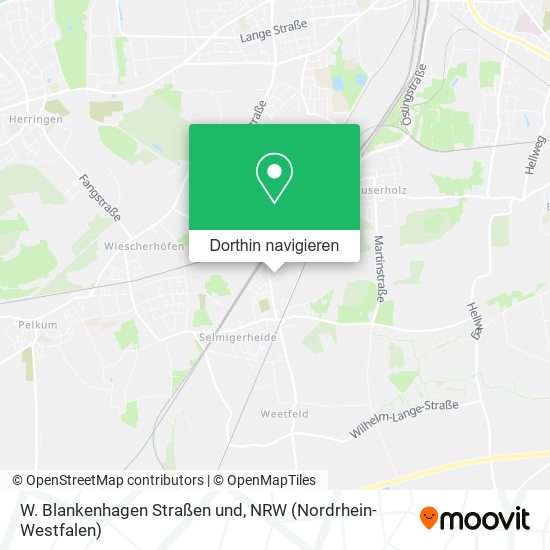 W. Blankenhagen Straßen und Karte