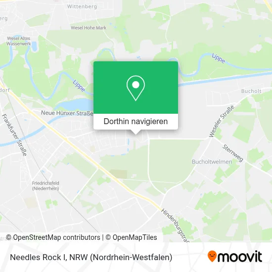 Needles Rock I Karte