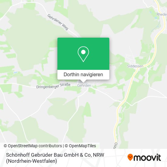Schönhoff Gebrüder Bau GmbH & Co Karte