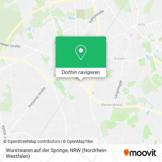 Wurstwaren auf der Springe Karte