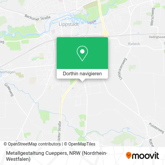 Metallgestaltung Cueppers Karte