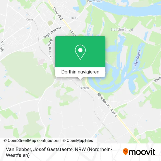 Van Bebber, Josef Gaststaette Karte