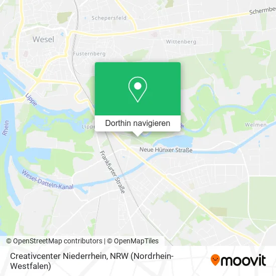 Creativcenter Niederrhein Karte