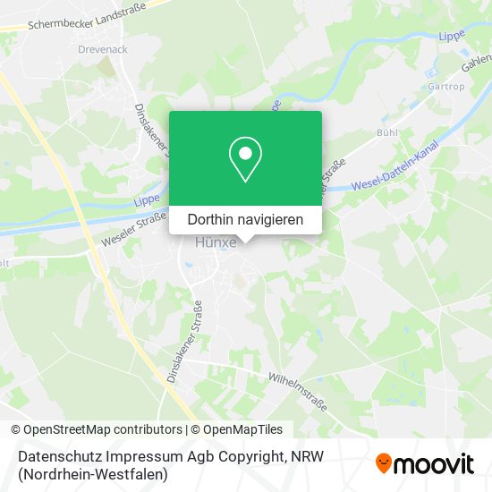 Datenschutz Impressum Agb Copyright Karte
