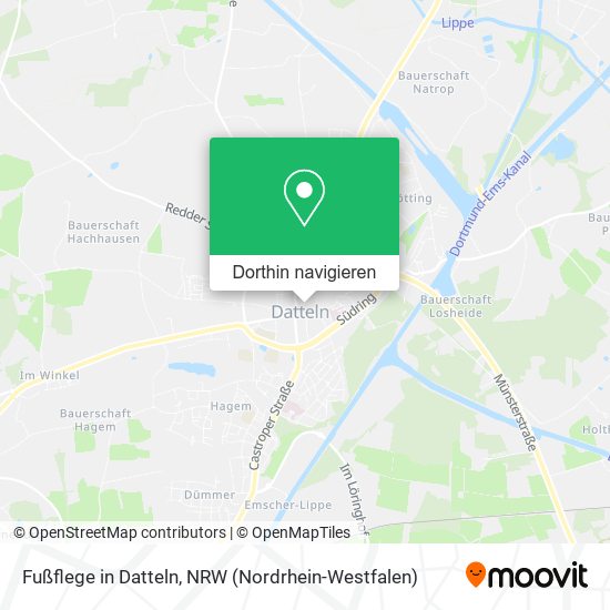 Fußflege in Datteln Karte