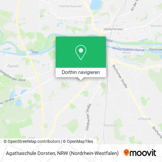Agathaschule Dorsten Karte