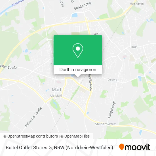 Bültel Outlet Stores G Karte