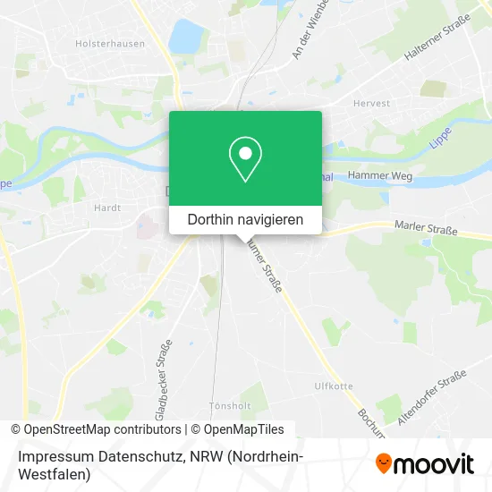 Impressum Datenschutz Karte