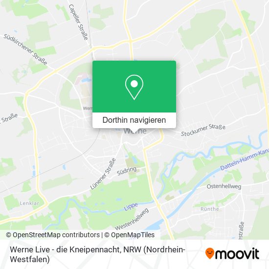 Werne Live - die Kneipennacht Karte