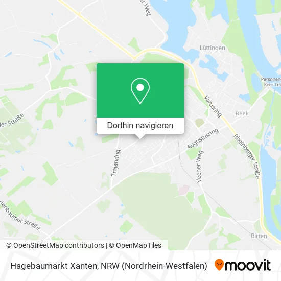 Hagebaumarkt Xanten Karte