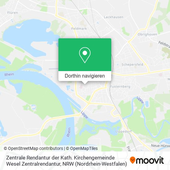 Zentrale Rendantur der Kath. Kirchengemeinde Wesel Zentralrendantur Karte