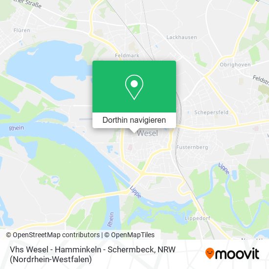 Vhs Wesel - Hamminkeln - Schermbeck Karte