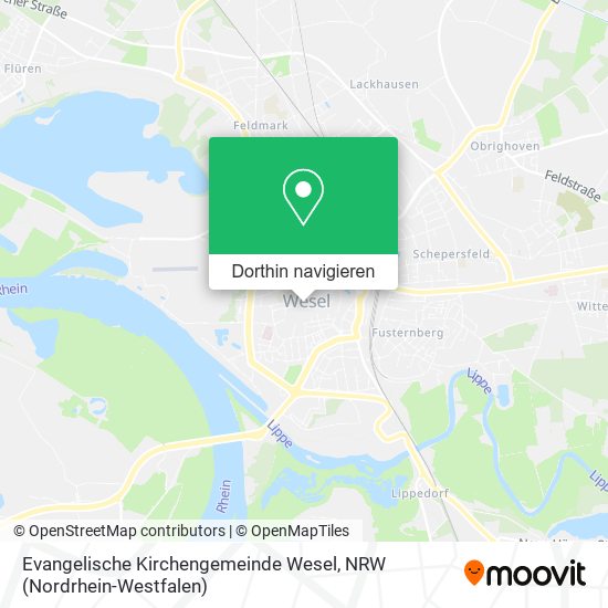 Evangelische Kirchengemeinde Wesel Karte
