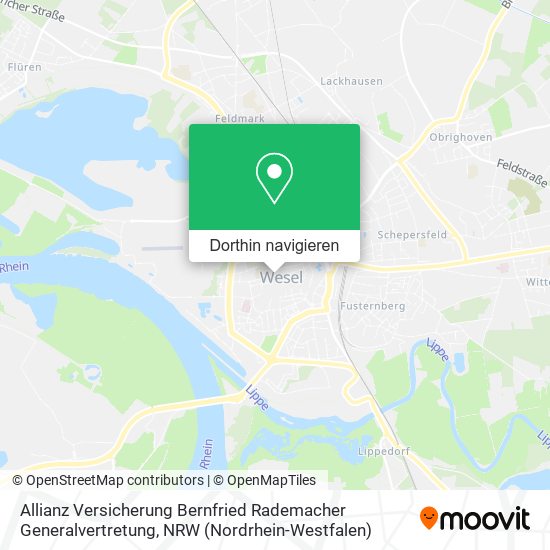Allianz Versicherung Bernfried Rademacher Generalvertretung Karte