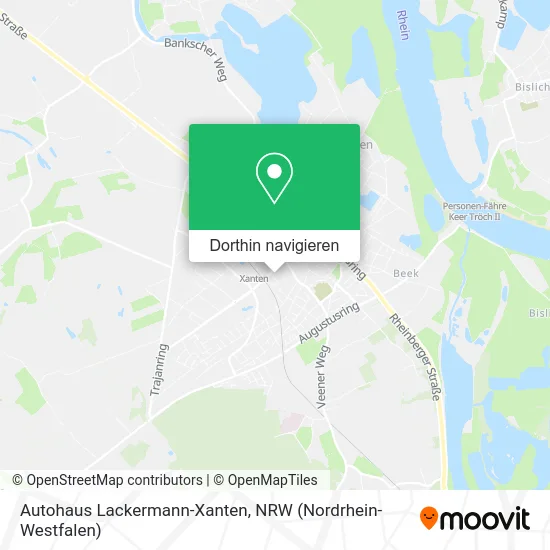 Autohaus Lackermann-Xanten Karte