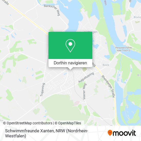 Schwimmfreunde Xanten Karte