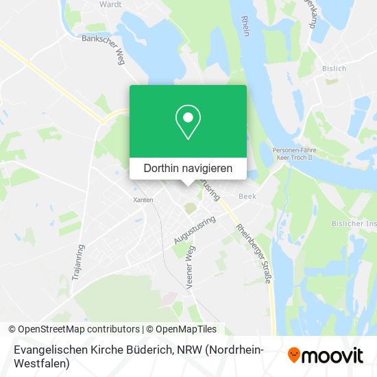 Evangelischen Kirche Büderich Karte