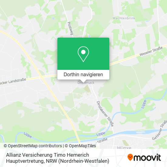 Allianz Versicherung Timo Hemerich Hauptvertretung Karte