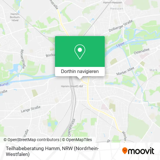 Teilhabeberatung Hamm Karte