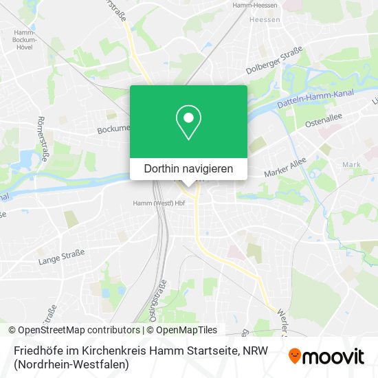 Friedhöfe im Kirchenkreis Hamm Startseite Karte