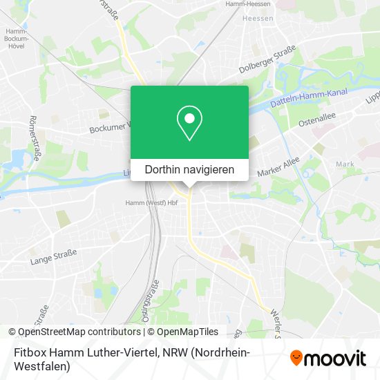 Fitbox Hamm Luther-Viertel Karte