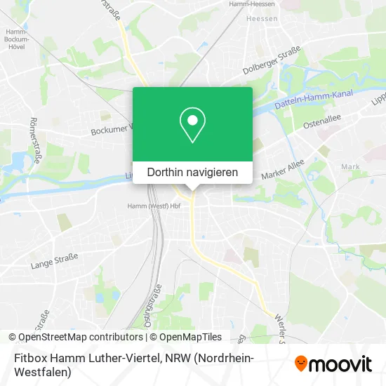 Fitbox Hamm Luther-Viertel Karte