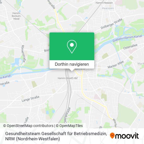 Gesundheitsteam Gesellschaft für Betriebsmedizin Karte