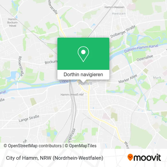 City of Hamm Karte