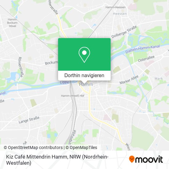 Kiz Café Mittendrin Hamm Karte