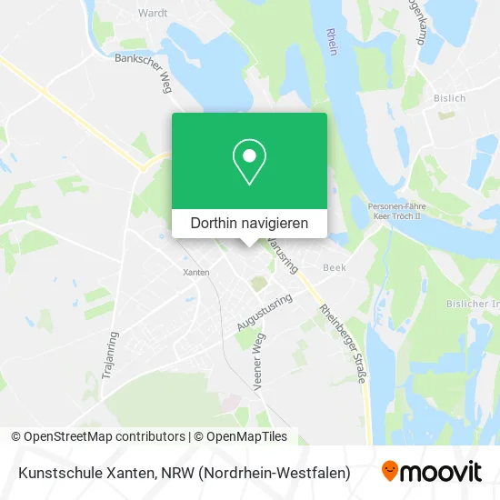 Kunstschule Xanten Karte