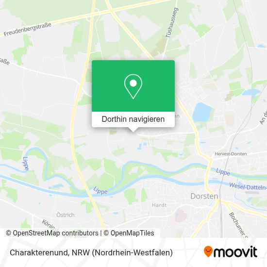 Charakterenund Karte