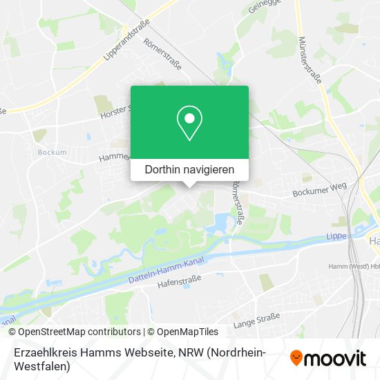 Erzaehlkreis Hamms Webseite Karte
