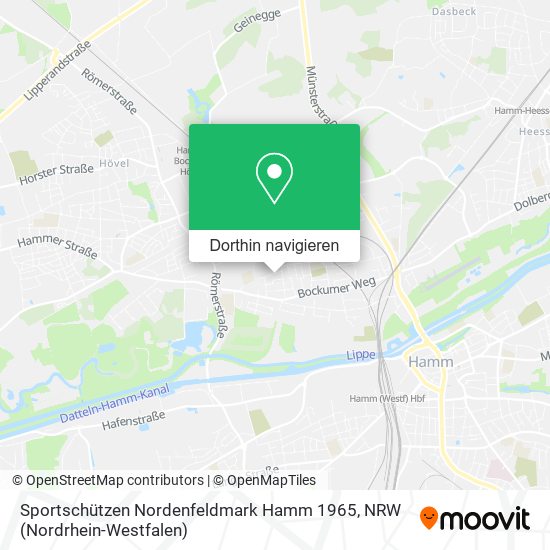Sportschützen Nordenfeldmark Hamm 1965 Karte