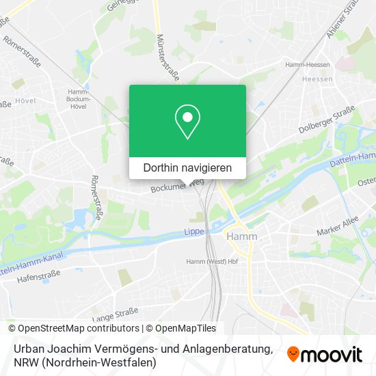 Urban Joachim Vermögens- und Anlagenberatung Karte