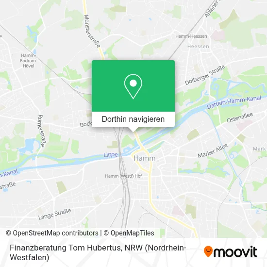 Finanzberatung Tom Hubertus Karte