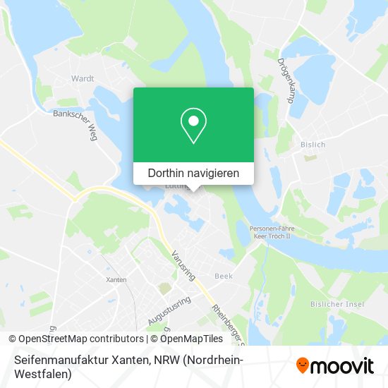 Seifenmanufaktur Xanten Karte