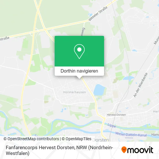 Fanfarencorps Hervest Dorsten Karte